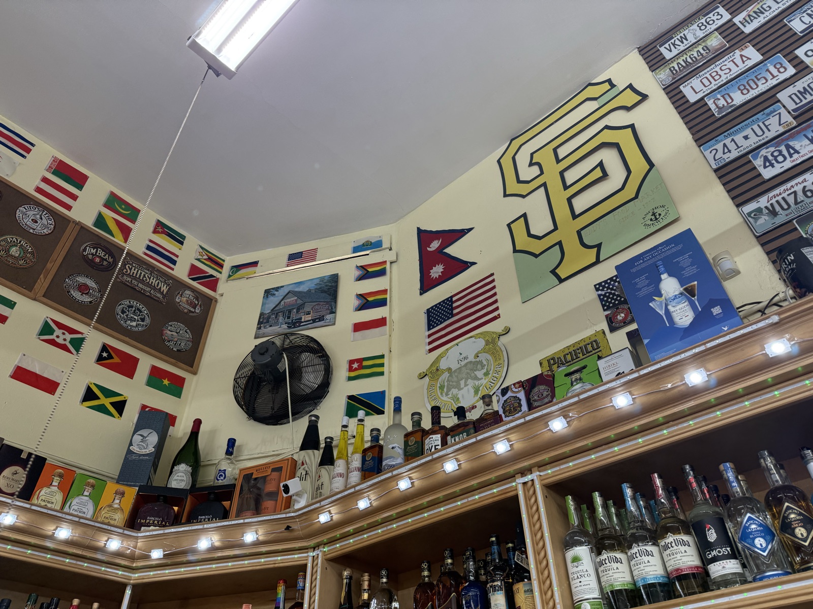Inside Eddy's Market — beverage coolers